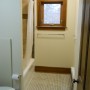 view into bathroom bathtub shower area