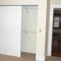 view of closet and bedroom doorway from bedroom