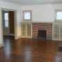 view of decorative fireplace in living room