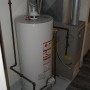 each apartment has separate gas hot forced air furnace heater and gas hot water tank heater a