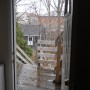 view out of rear kitchen entry door
