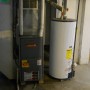 newer gas furnace and gas hot water heater tank