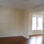 view through living room into dining room