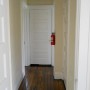 view of second floor linen closet in hallway