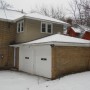 garage and rear entrance view from rear