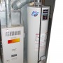 gas forced hot air furnace heater and gas hot water heater