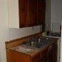 kitchen sink base countertop and gas stove oven