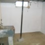 basement washtub and laundry machine hookups